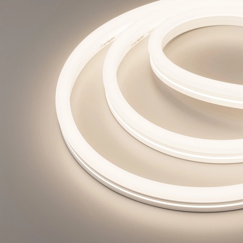 Лента герметичная MOONLIGHT-SIDE-X336-12x24mm 230V Warm3500 (11 W/m, IP65, 50m, wire x1) (Arlight, Грибовидная форма)