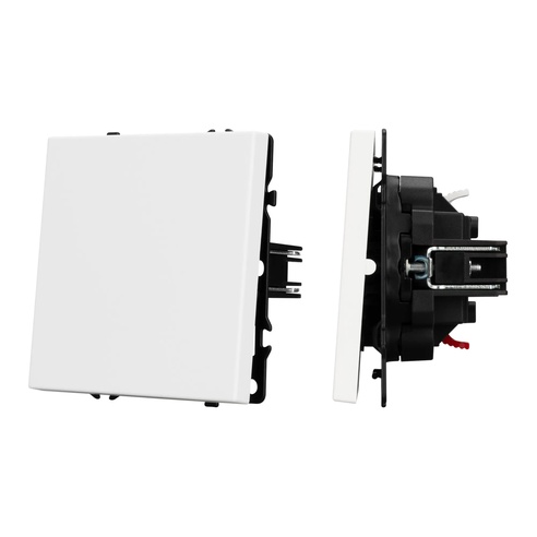 Механизм выключателя одноклавишный непроходной SWT-NOBE-MK01-SFPL-WH (230V, 10A) (Arlight, -)