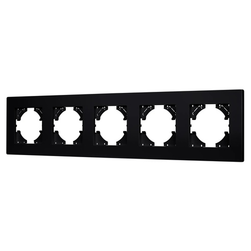 Рамка пластиковая FRM-PERIO-PL-5-BK (Arlight, -)