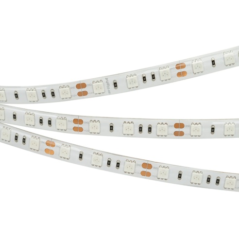Лента светодиодная RTW 2-5000SE 12V Green 2x (5060, 300 LED, LUX) (Arlight, 14.4 Вт/м, IP65)