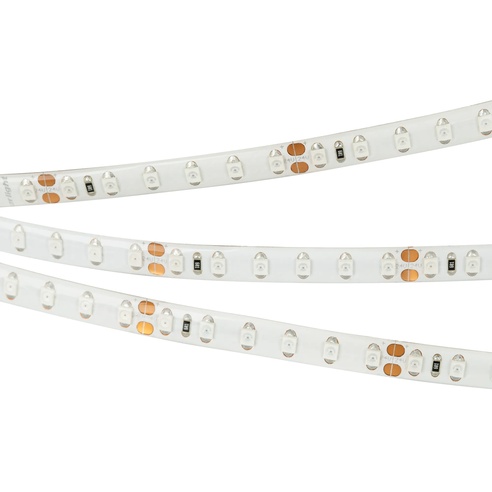 Лента светодиодная RTW 2-5000SE 24V Yellow 2x (3528, 600 LED, LUX) (Arlight, 9.6 Вт/м, IP65)