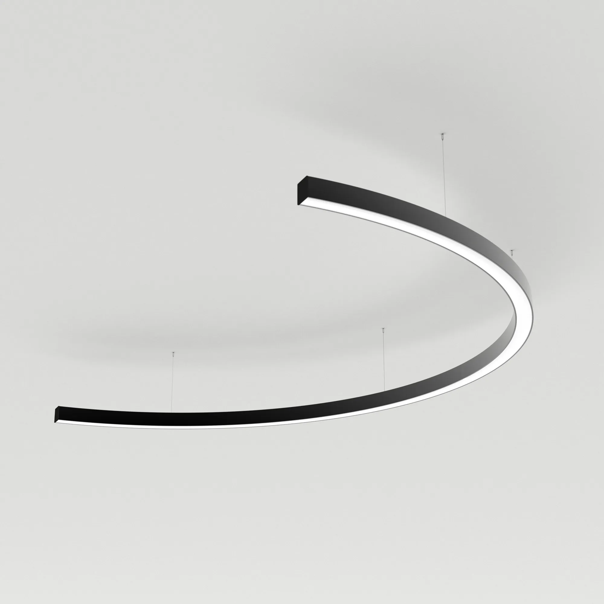 Светильник SP-LINE-HANG-ARC-C3535-D1500-53W Day4000 (BLACK, 230V) (Arlight, Металл)