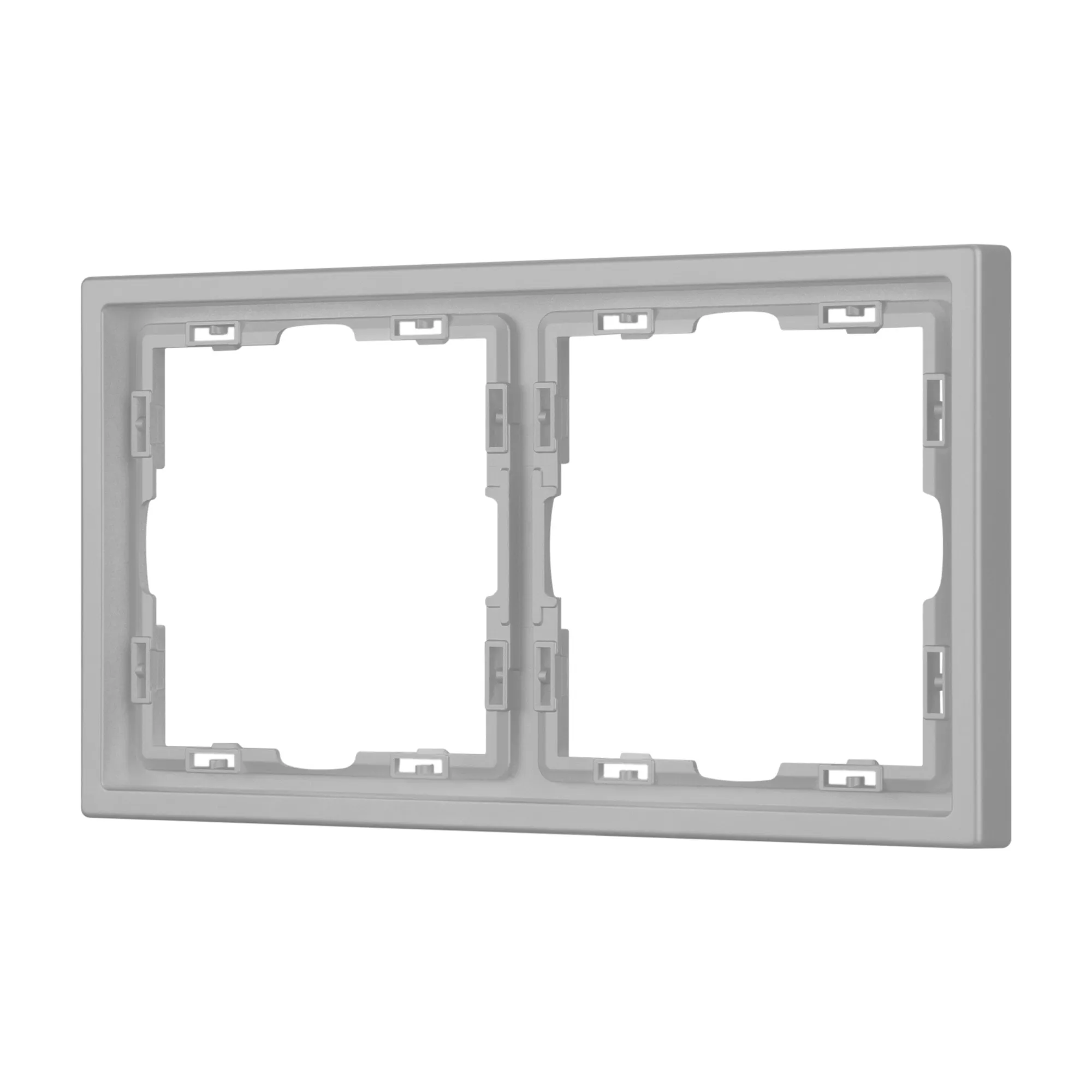 Рамка пластиковая FRM-NOBE-SFPL-2-IS (Arlight, Никель) - изображение товара