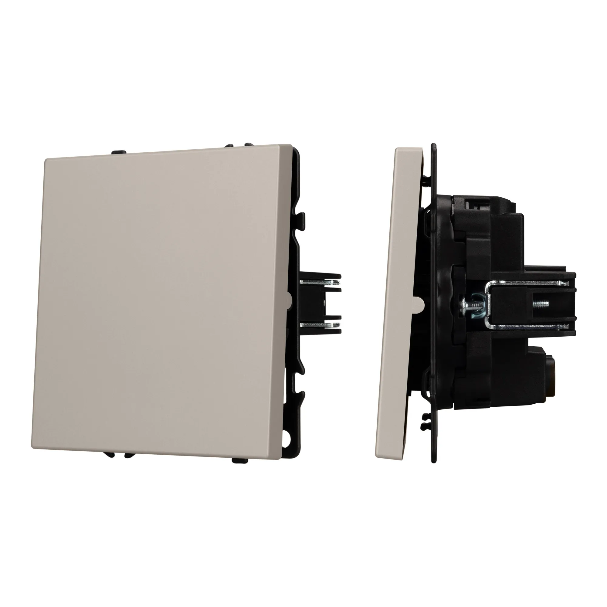 Механизм выключателя одноклавишный перекрёстный SWT-NOBE-MKX1-SFPL-CA (230V, 10A) (Arlight, Кашемир) - изображение товара