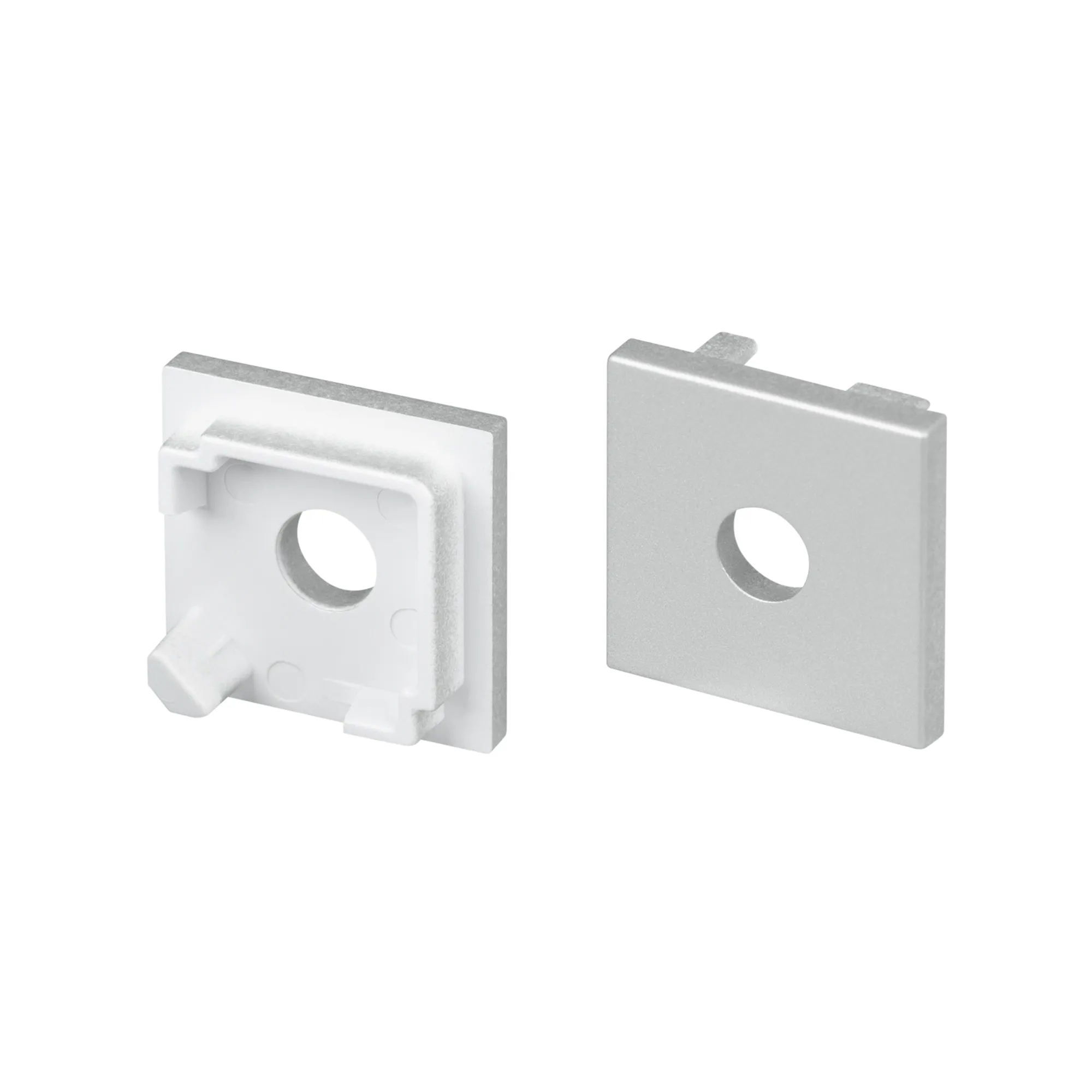 Заглушка SL-KANT-H16-S10 SQUARE с отверстием (Arlight, Пластик)