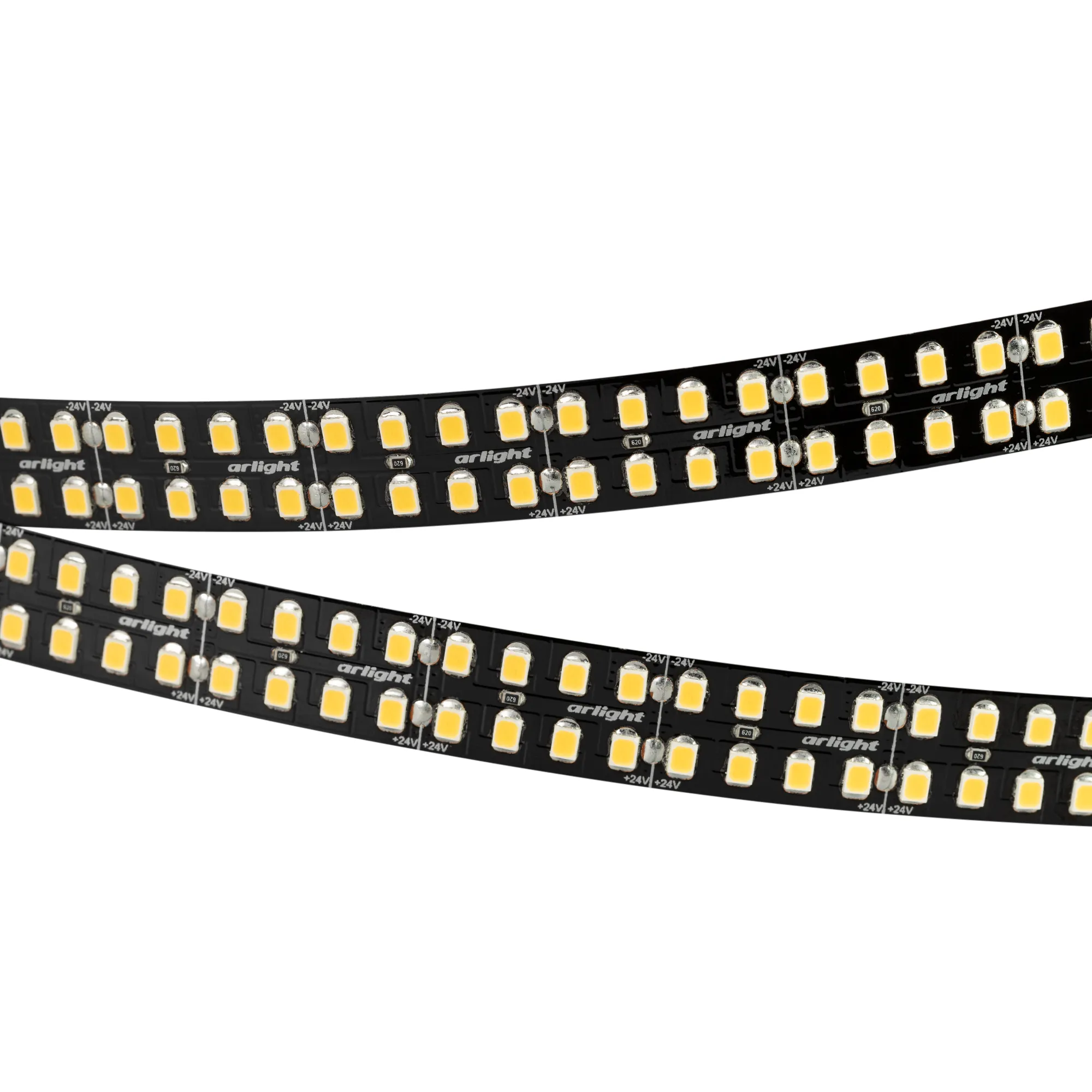 Лента светодиодная RT-5000-2835-320 24V Warm3500 (BLACK 15mm, 24W/m, IP20) (Arlight, -) - изображение товара