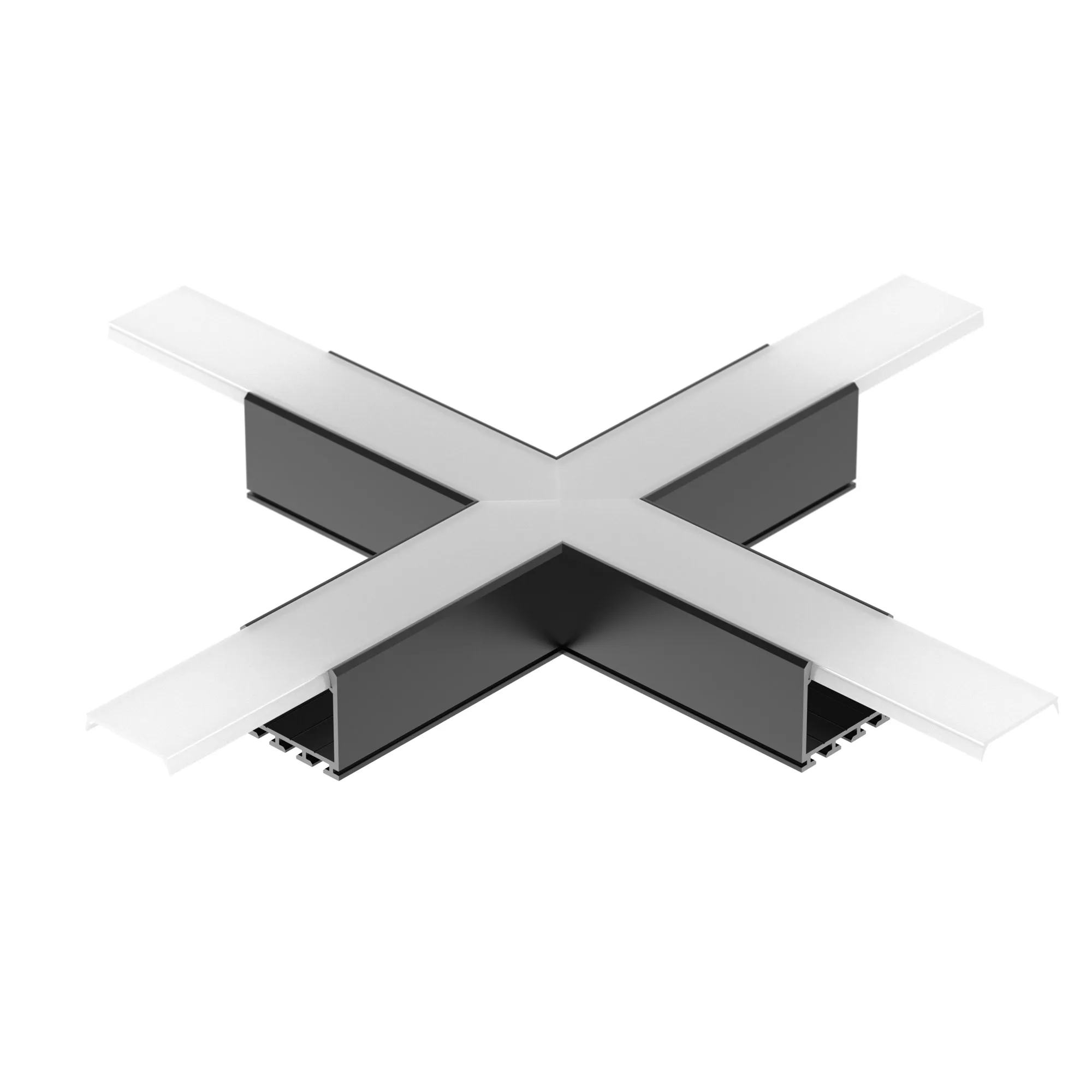 Крестовина PLS-LOCK-H25-Х90 BLACK (с экраном MAT-L) (Arlight, Металл) - изображение товара