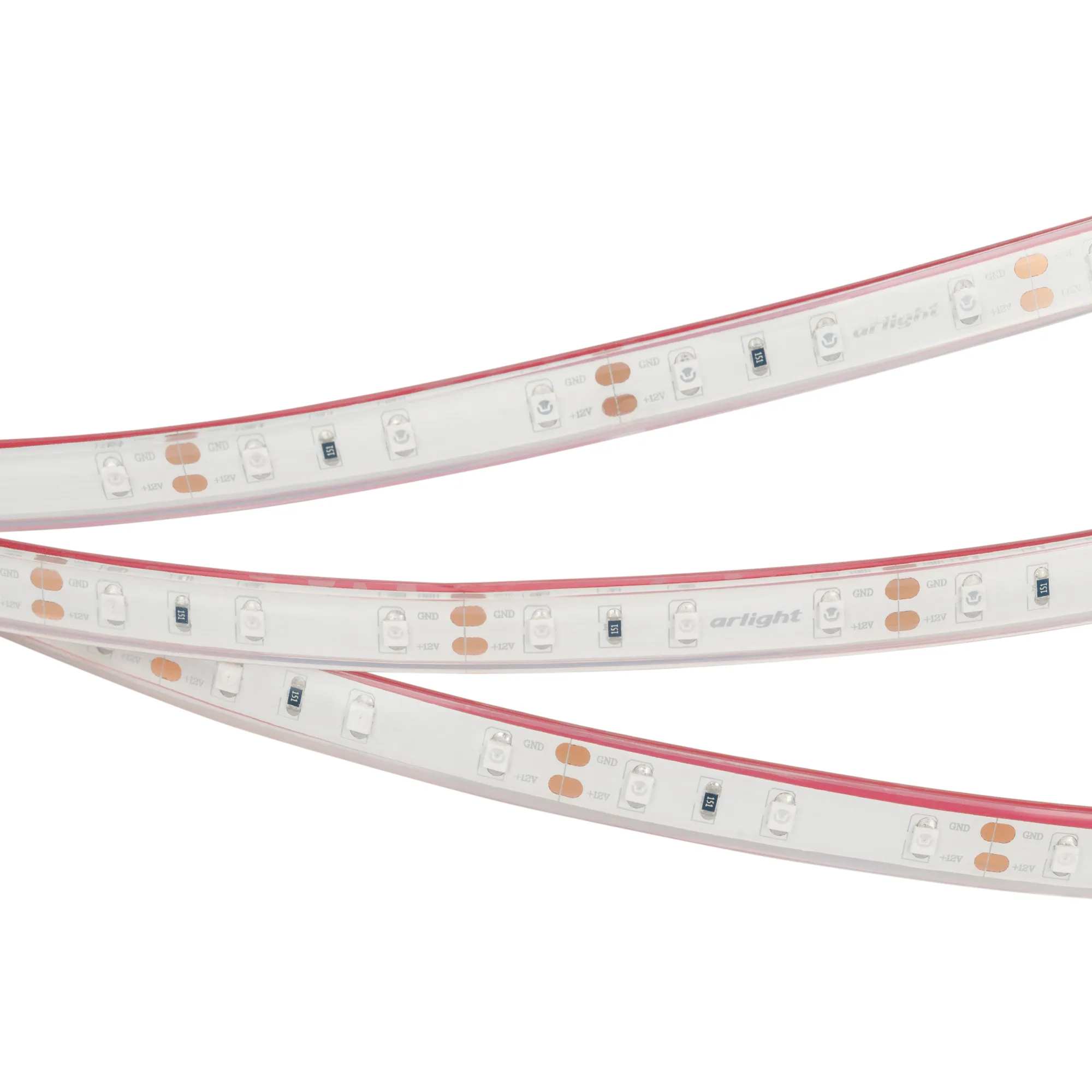 Лента светодиодная RTW 2-5000PGS 12V Green (3528, 300 LED, LUX) (Arlight, 4.8 Вт/м, IP67) - изображение товара