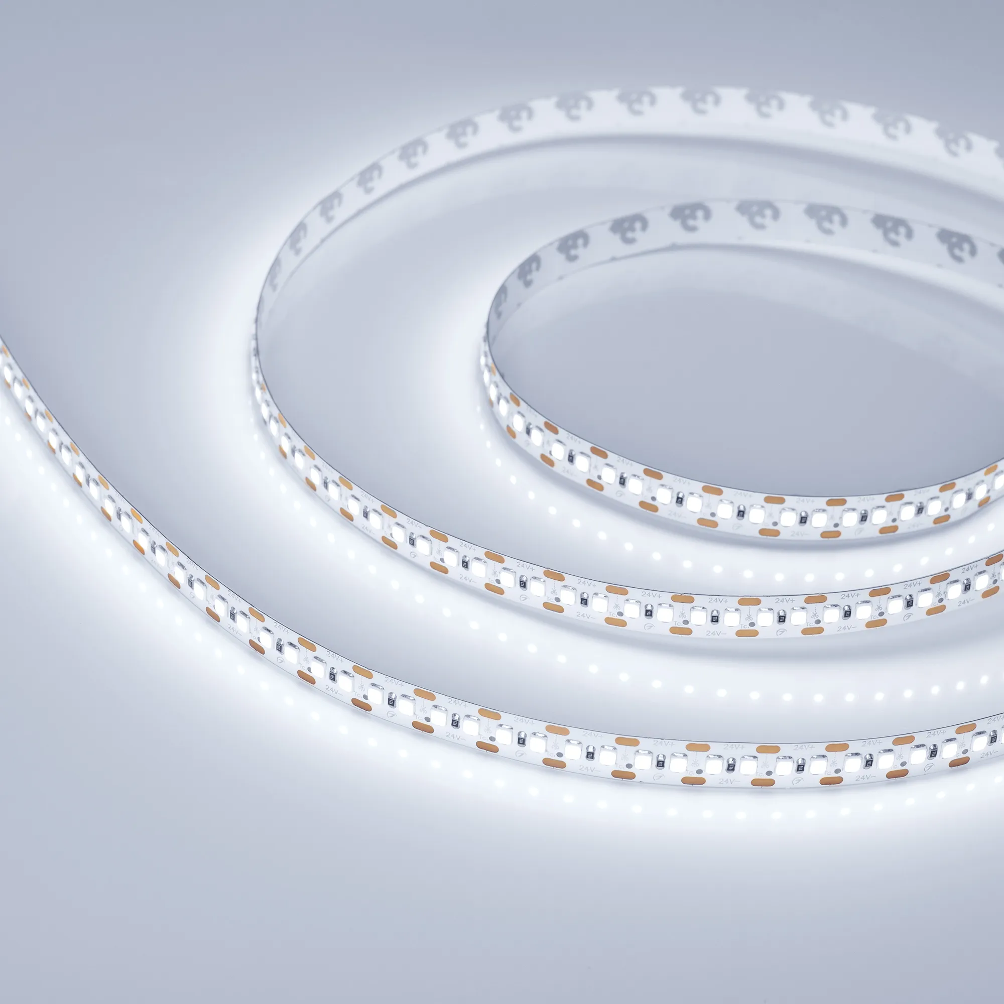 Лента светодиодная RT 2-5000 24V Cx2 Cool 8K 10mm (2835, 168 LED/m, LUX) (Arlight, 17 Вт/м, IP20) - изображение товара